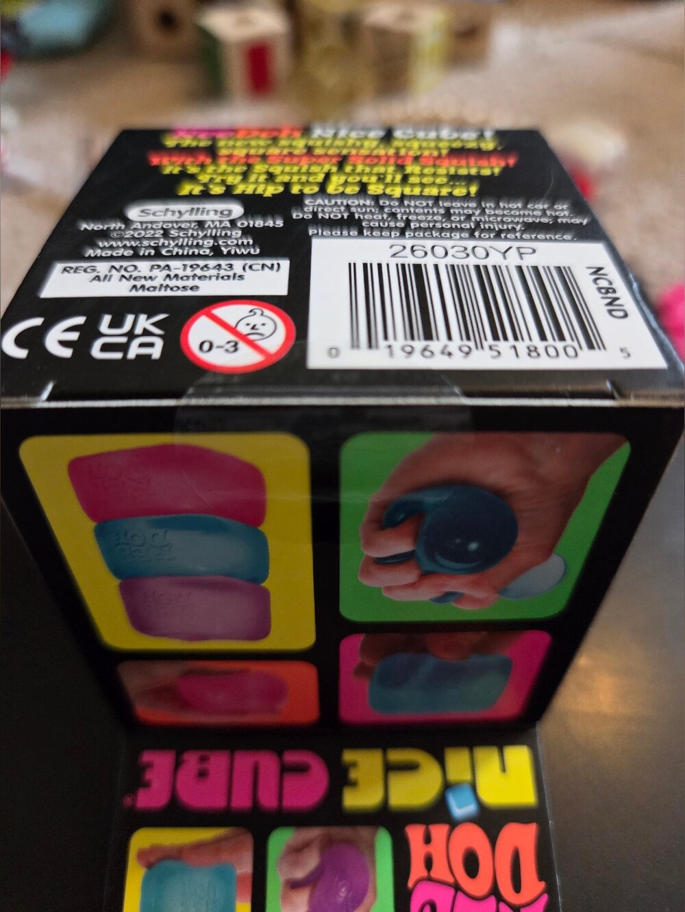 New NeeDoh Nice Cube blue. Super solid squish toy!Fun stress reliever. - Picture 6 of 16